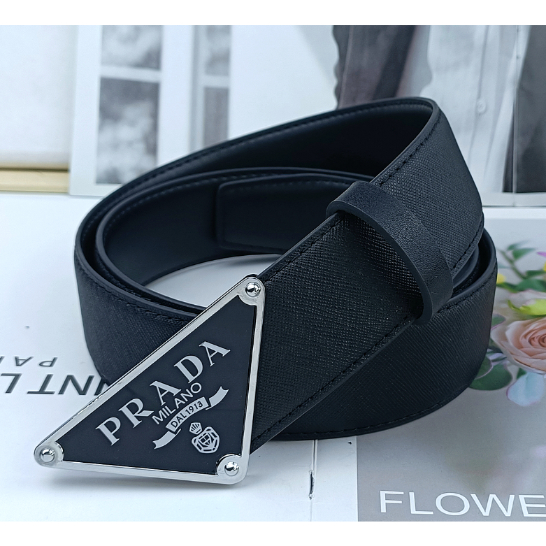 Thắt Lưng Da Prada Gài Khóa Tự Động Thời Trang Công Sở Thanh Lịch Cho Nam