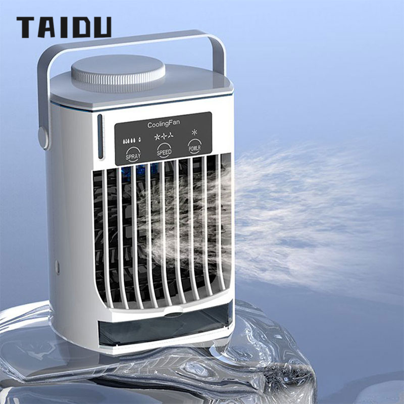 TAIDU Quạt làm mát mini mới quạt phun sương nhỏ Máy làm mát không khí để bàn