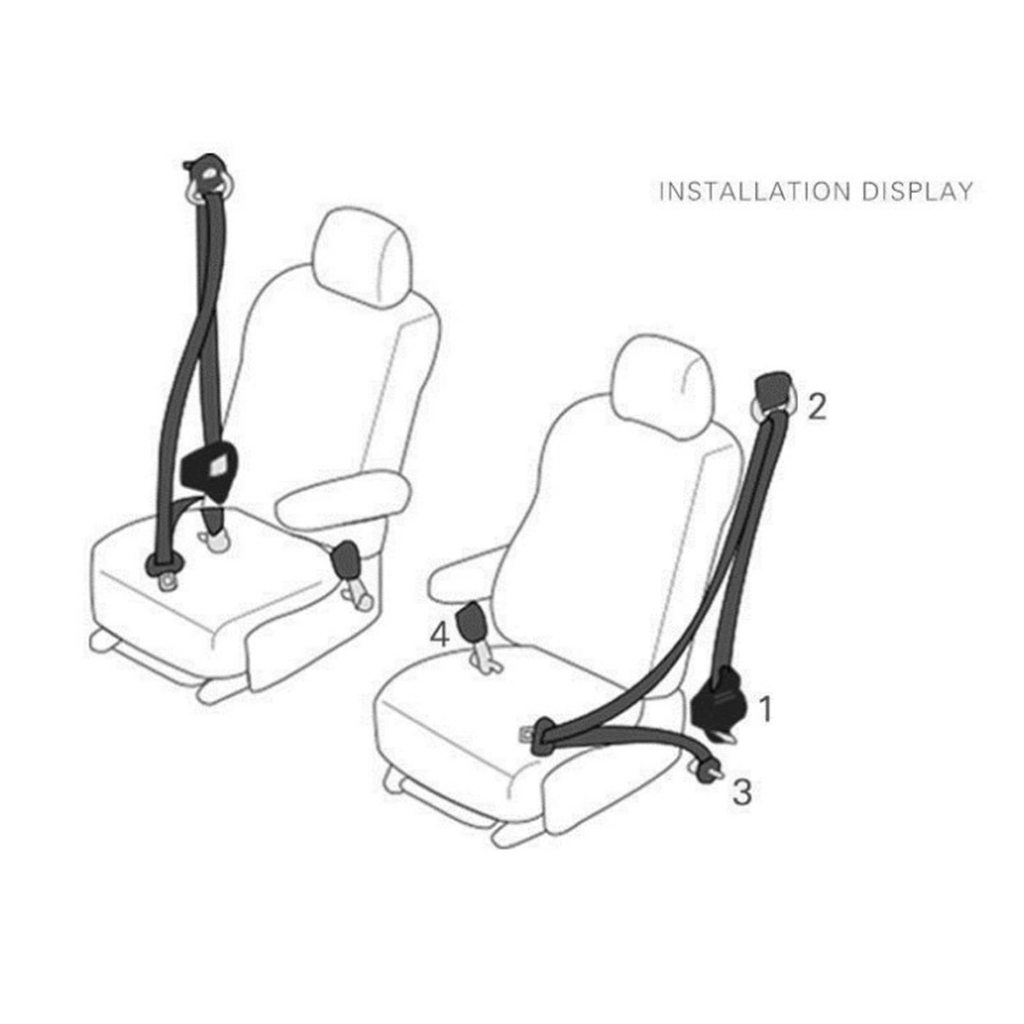 Dây Đai An Toàn Dành Cho Lái Xe Ô Tô 3 Điểm Tự Động Thép Polyester ABS Tự Động Mở Rộng Có Thể Tháo Rời Winter064