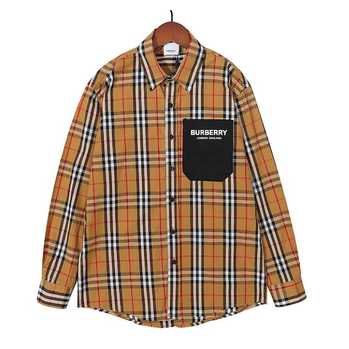 Burberry Áo Sơ Mi Tay Dài Họa Tiết Sọc Caro Thời Trang Cho Nam Và Nữ