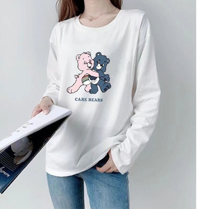 Áo Thun Tay Dài Dáng Rộng Thời Trang Xuân Thu Cho Mẹ Bầu