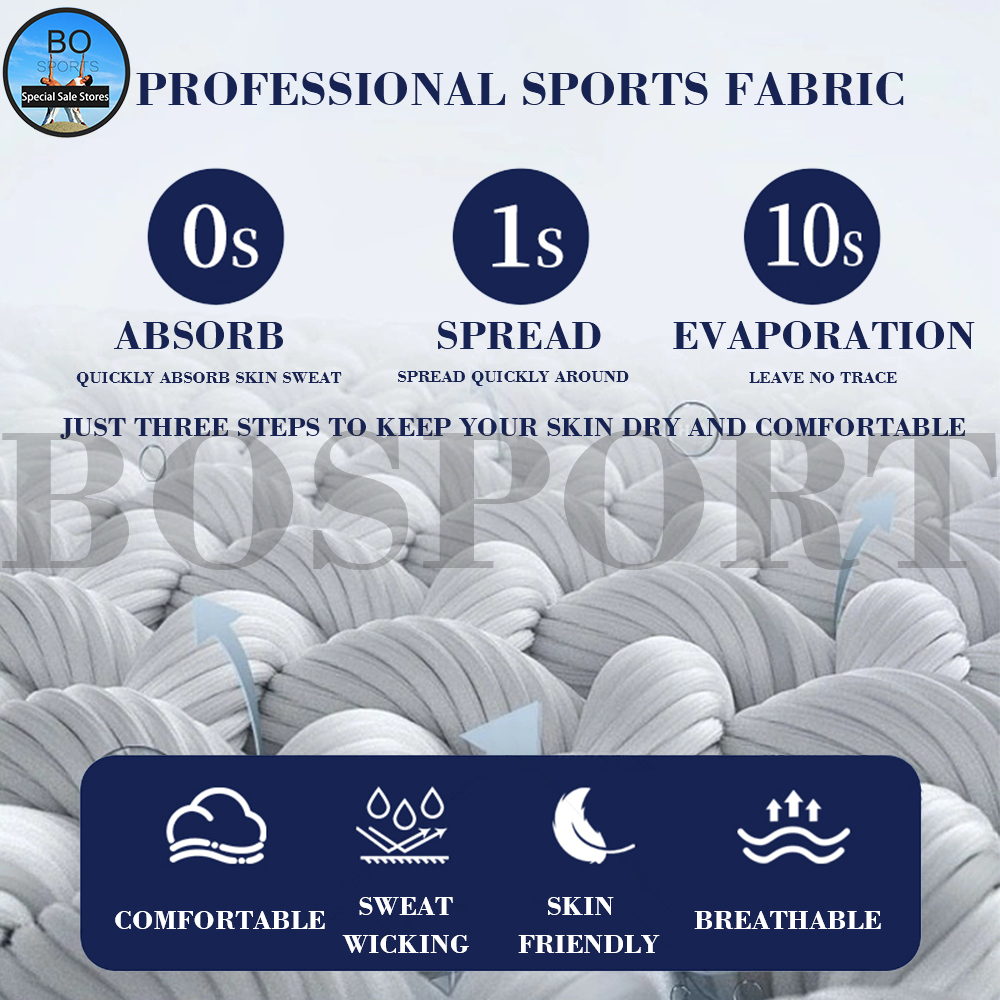 Bosport Quần Short Legging Ngắn Tập Gym / Thể Thao Thấm Hút Mồ Hôi Nhanh Khô Cho Nam