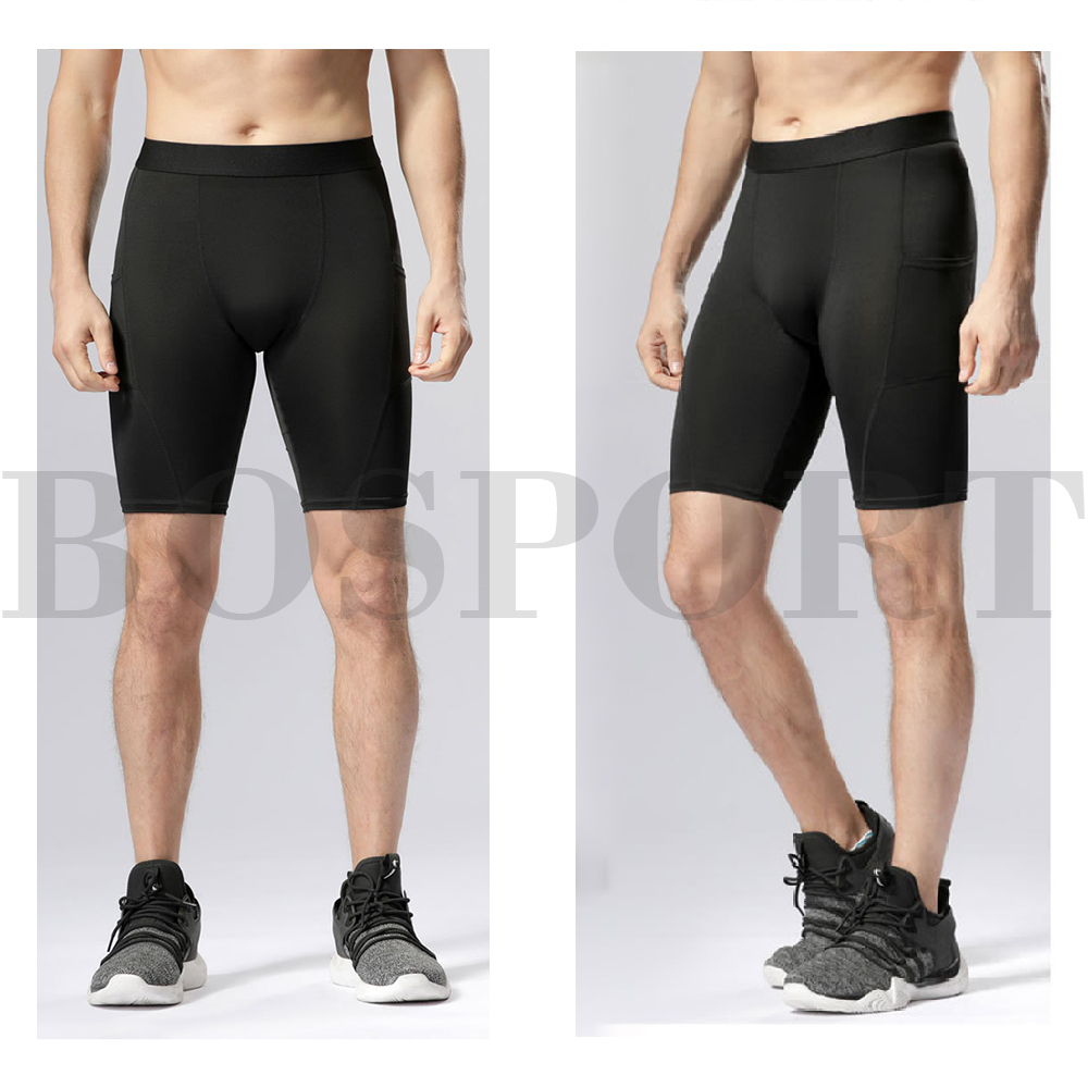 Bosport Quần Short Legging Ngắn Tập Gym / Thể Thao Thấm Hút Mồ Hôi Nhanh Khô Cho Nam