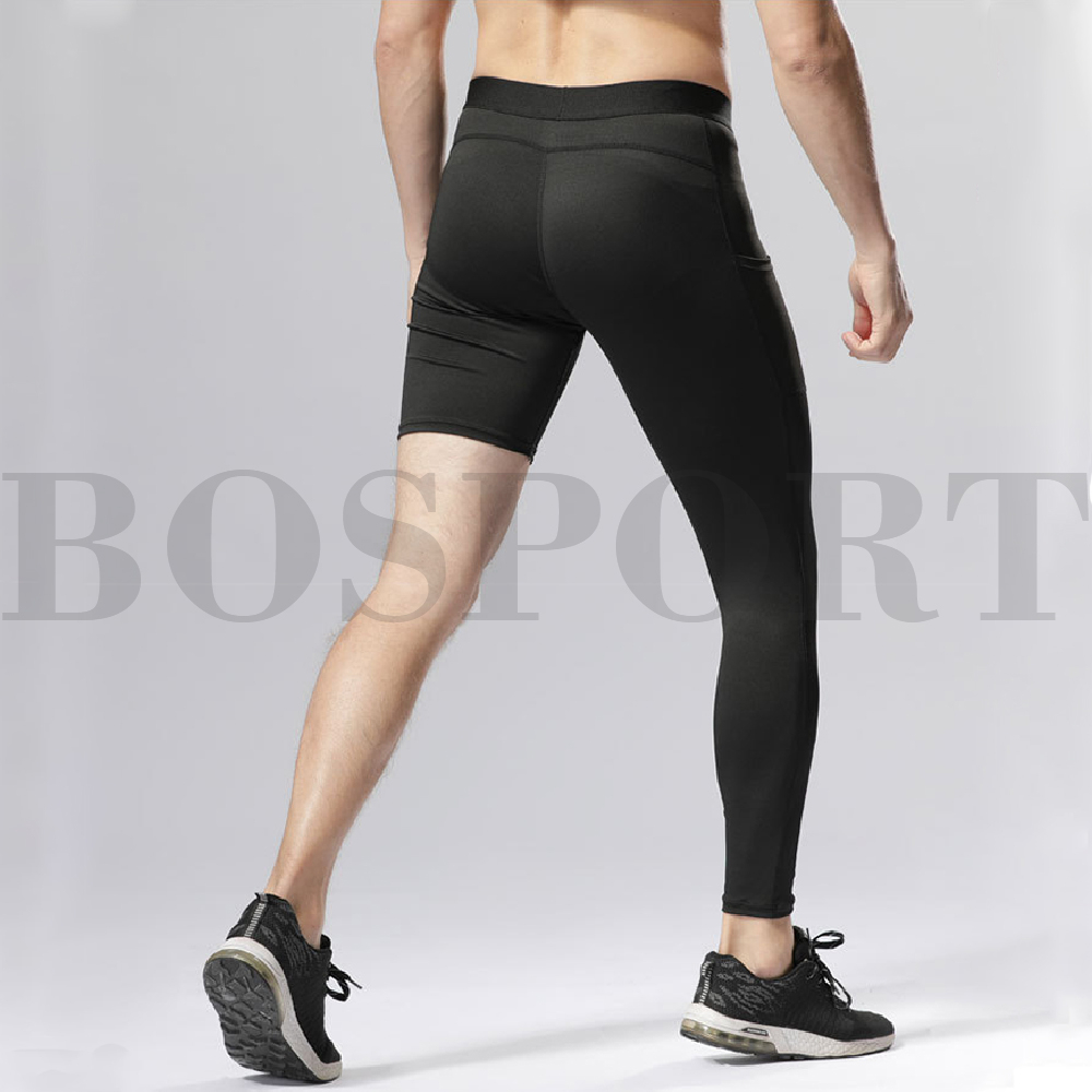 Bosport Quần Short Legging Ngắn Tập Gym / Thể Thao Thấm Hút Mồ Hôi Nhanh Khô Cho Nam