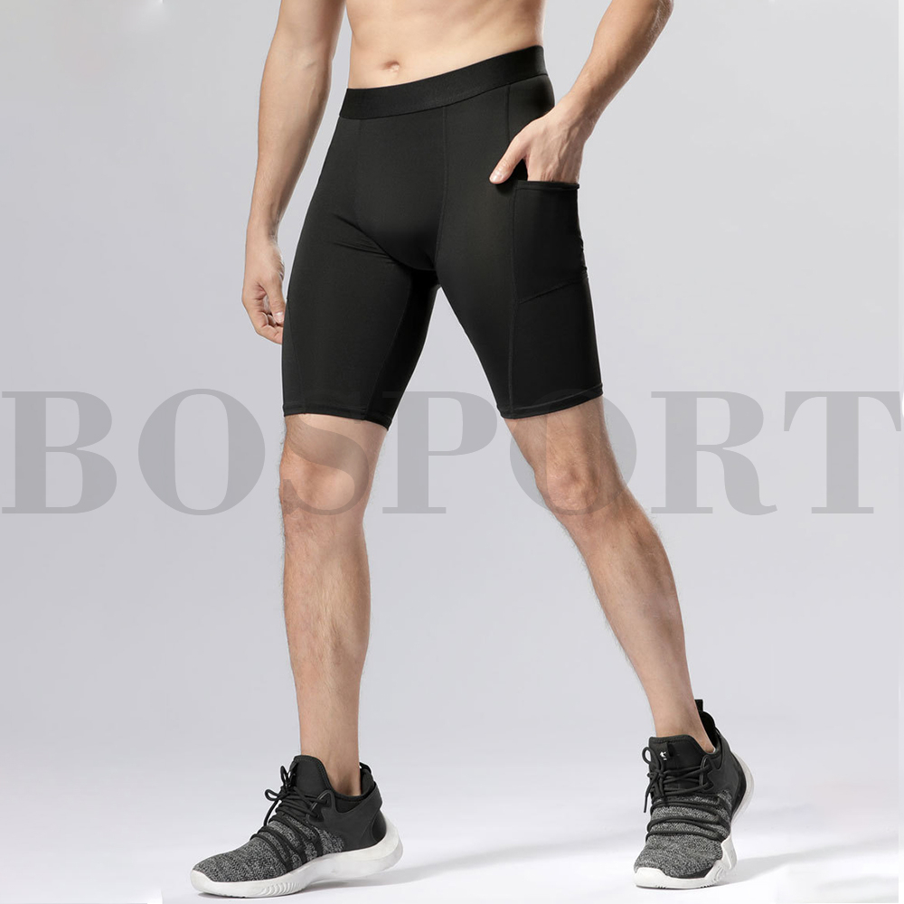 Bosport Quần Short Legging Ngắn Tập Gym / Thể Thao Thấm Hút Mồ Hôi Nhanh Khô Cho Nam