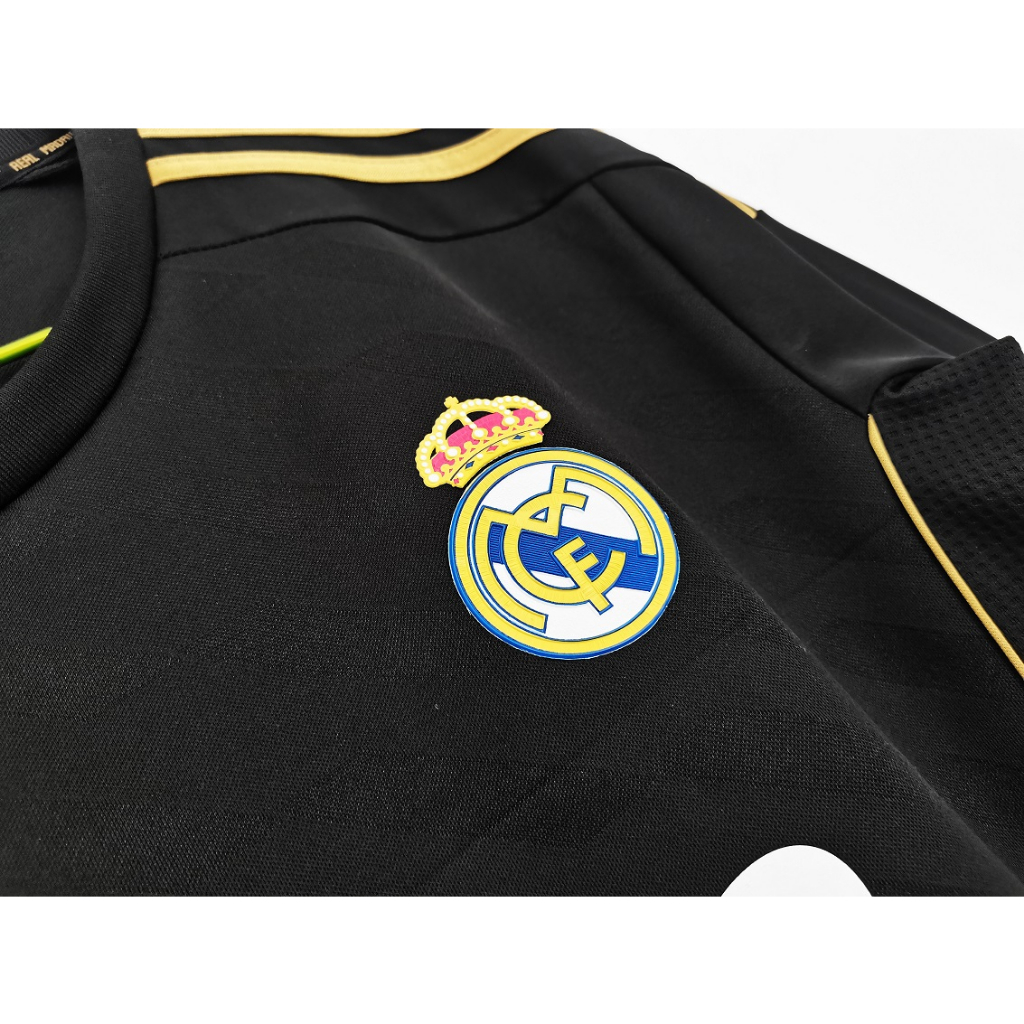 Áo Thun Đen Tay Dài Số 11 # 12 Real Madrid