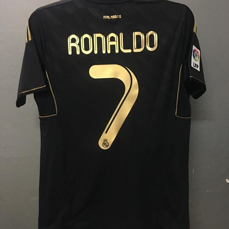 Áo Thun Đen Tay Dài Số 11 # 12 Real Madrid