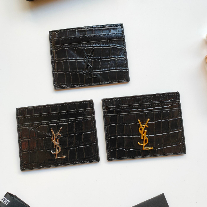 Ví Da Đựng Thẻ Tín Dụng Bắn Saint Laurent Mẫu Mới Cho Nam Và Nữ YSL