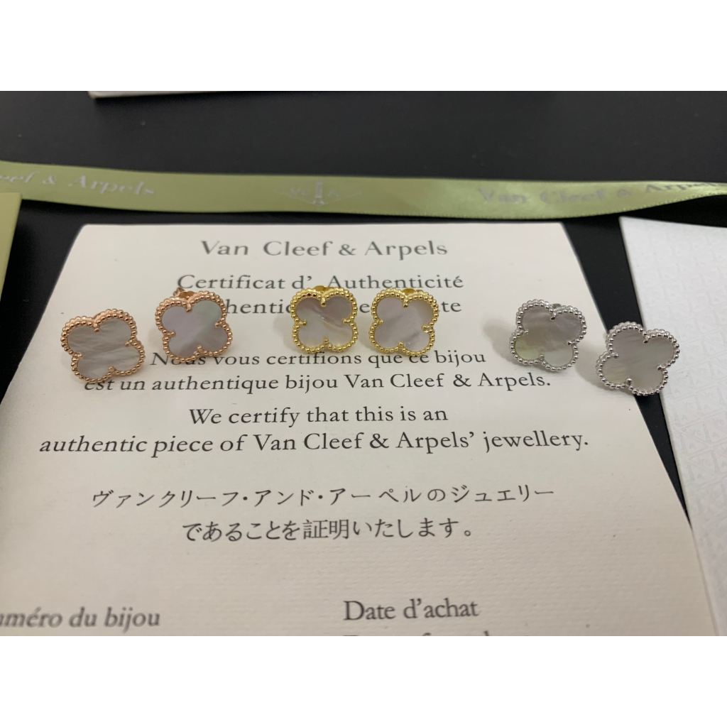 Bông Tai Bạc 925 Hình Cỏ Bốn Lá Thời Trang Đơn Giản