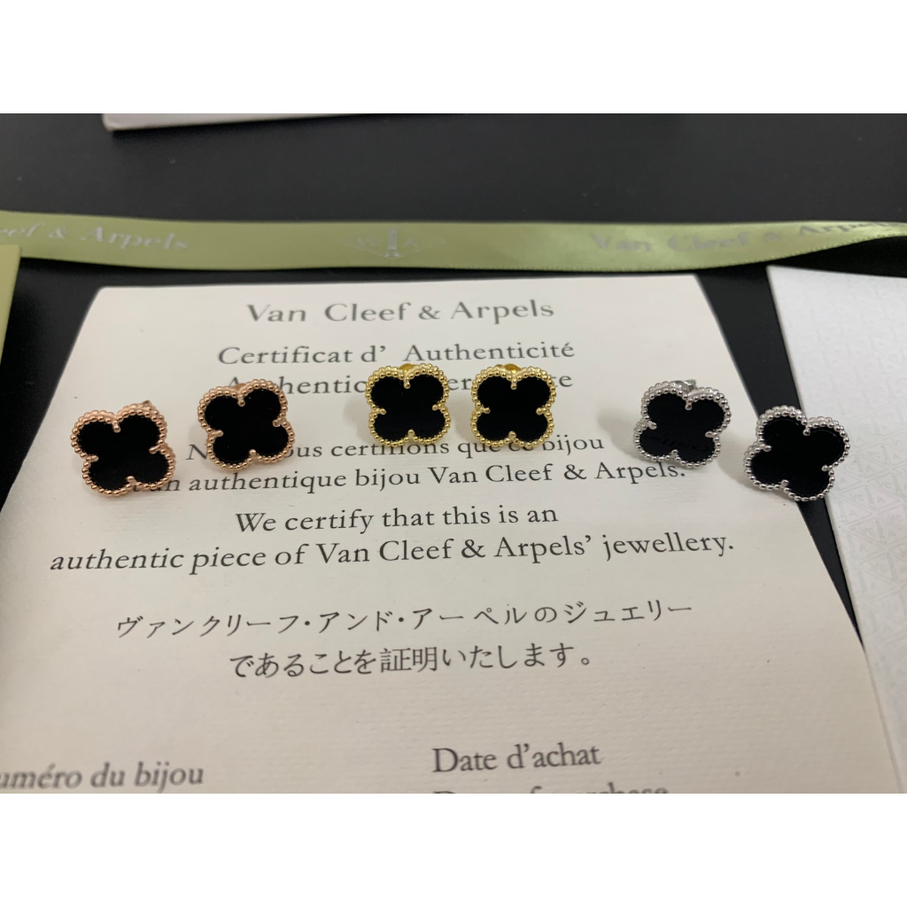 Bông Tai Bạc 925 Hình Cỏ Bốn Lá Thời Trang Đơn Giản