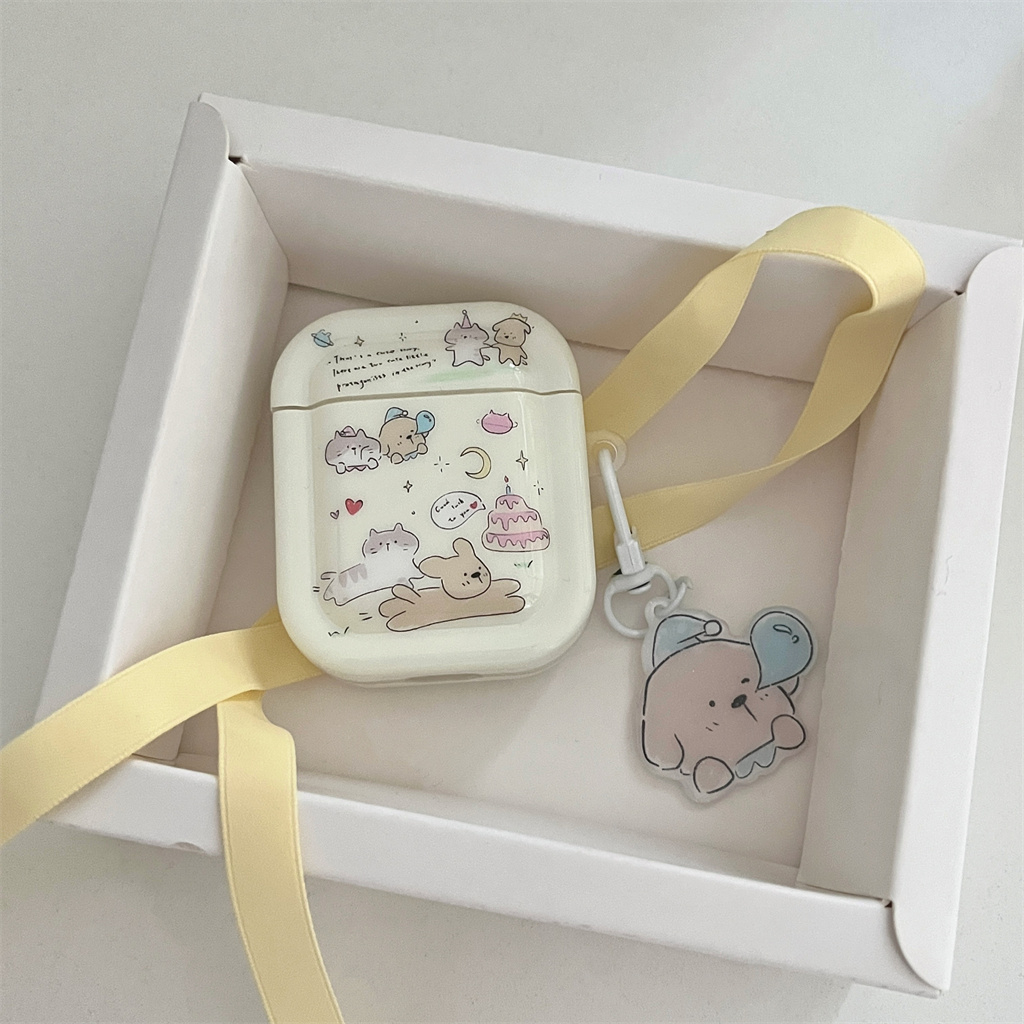 Ốp Hộp Đựng Tai Nghe Nhét Tai Silicon Hình Hoạt Hình Cho iphone AirPods Pro AirPods 1 / 2 / 3