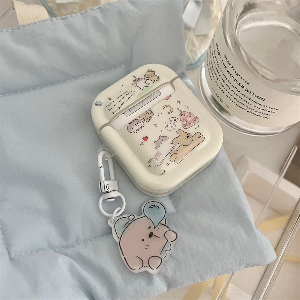 Ốp Hộp Đựng Tai Nghe Nhét Tai Silicon Hình Hoạt Hình Cho iphone AirPods Pro AirPods 1 / 2 / 3