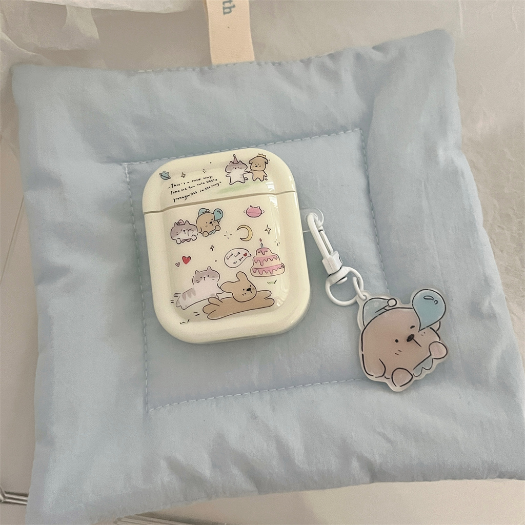 Ốp Hộp Đựng Tai Nghe Nhét Tai Silicon Hình Hoạt Hình Cho iphone AirPods Pro AirPods 1 / 2 / 3