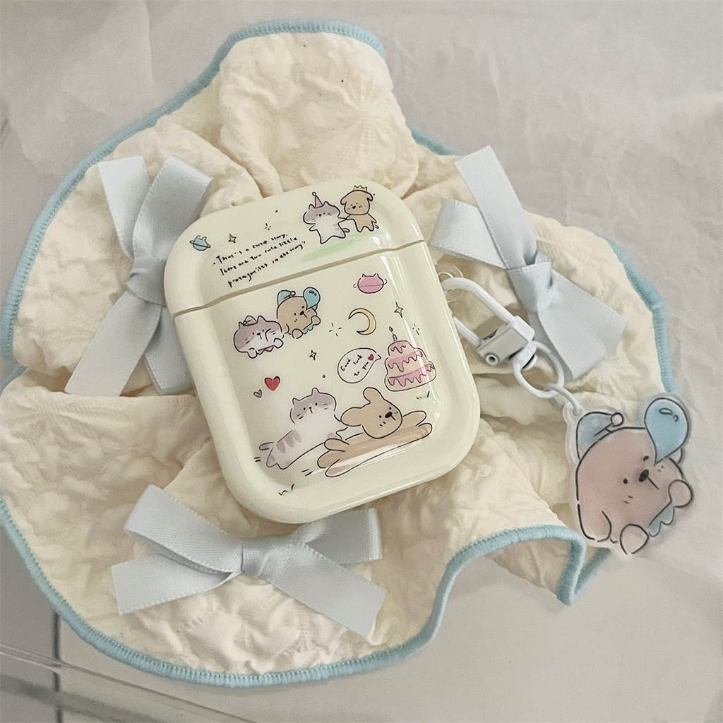 Ốp Hộp Đựng Tai Nghe Nhét Tai Silicon Hình Hoạt Hình Cho iphone AirPods Pro AirPods 1 / 2 / 3