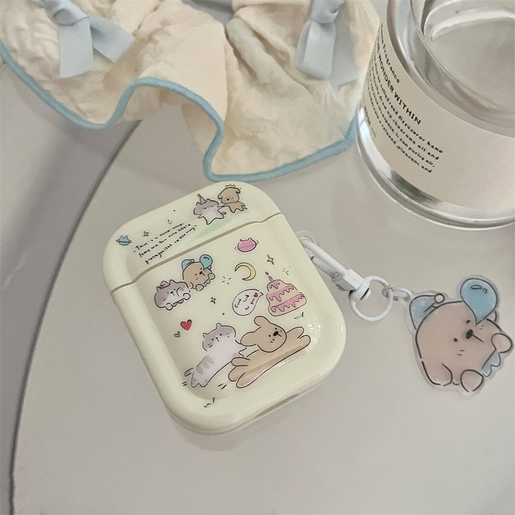 Ốp Hộp Đựng Tai Nghe Nhét Tai Silicon Hình Hoạt Hình Cho iphone AirPods Pro AirPods 1 / 2 / 3