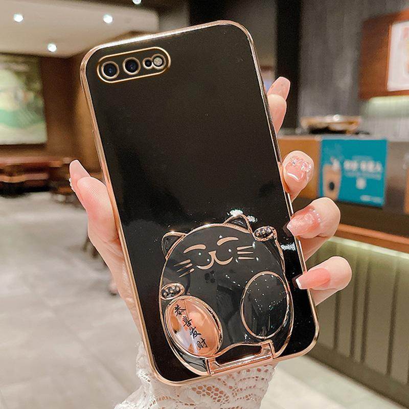 Ốp lưng iPhone 7 plus 8 plus 7 8 6 6s 6s plus 6 plus Ốp Điện Thoại Hình Mèo May Mắn 3d Cho iPhone 7 plus 8 plus 7 8 6 6s 6s plus 6 plus Gongxi Facai