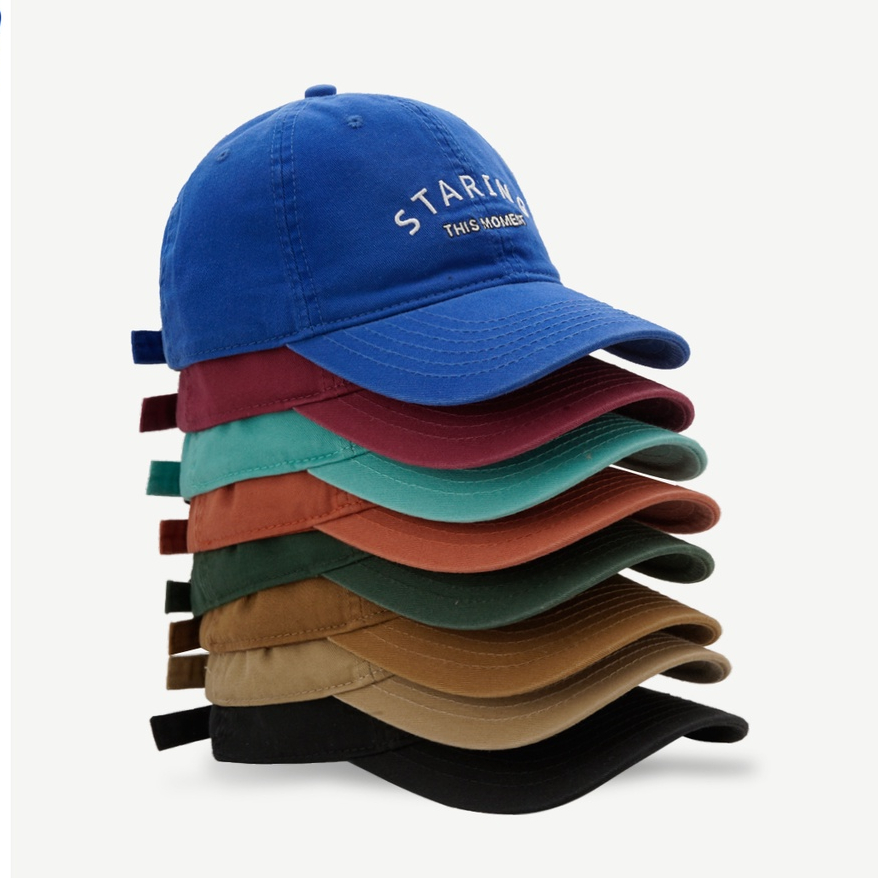 Mũ Lưỡi Trai Thêu Chữ Phong Cách Đường Phố Hàn Quốc Thời Trang Xuân Hè Cho Nam Và Nữ