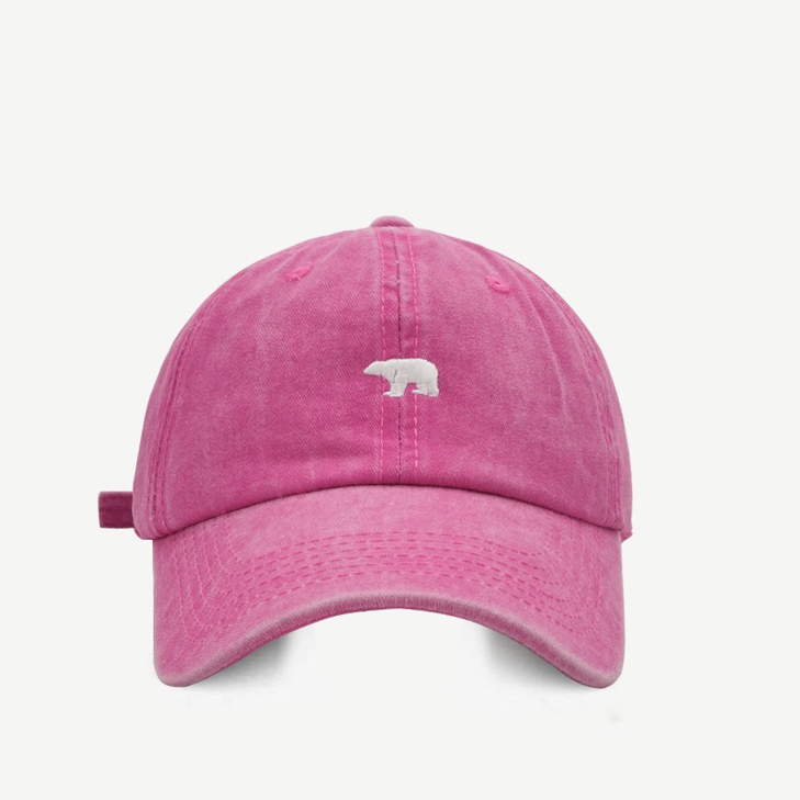 Mũ Lưỡi Trai Thêu Hình Gấu Bắc Cực Thời Trang Hàn Quốc Dành Cho Nam Nữ