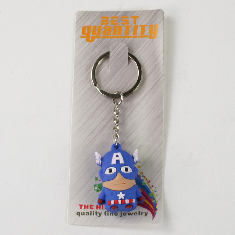 Móc Khóa Hai Mặt 11 Phong Cách Marvel The avengers Spider-Man Iron Man Batman