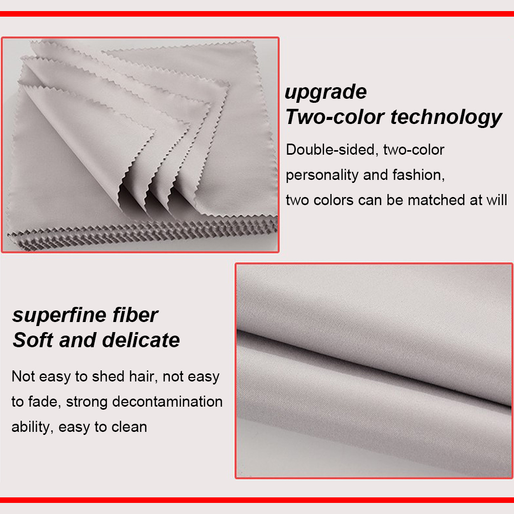 Bộ 1 Khăn Lau Mắt Kính Cầm Tay Bằng Sợi Microfiber Chống Bụi