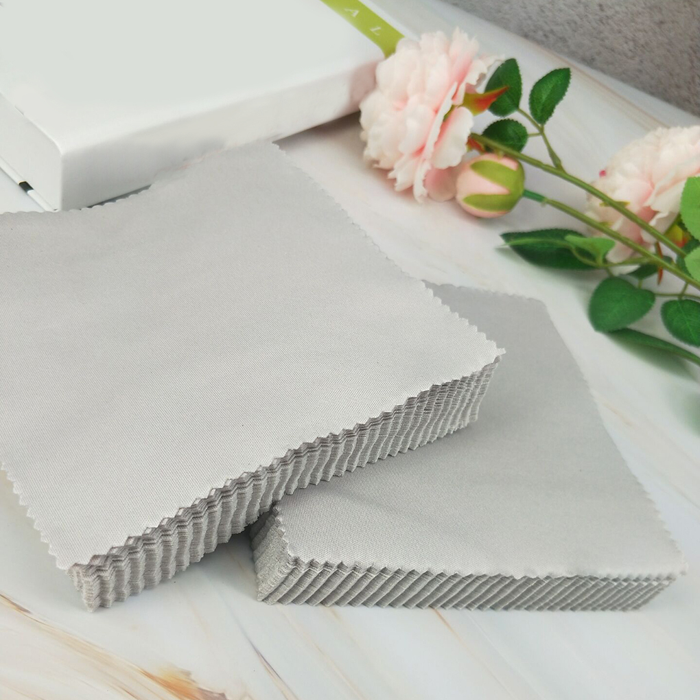 Bộ 1 Khăn Lau Mắt Kính Cầm Tay Bằng Sợi Microfiber Chống Bụi