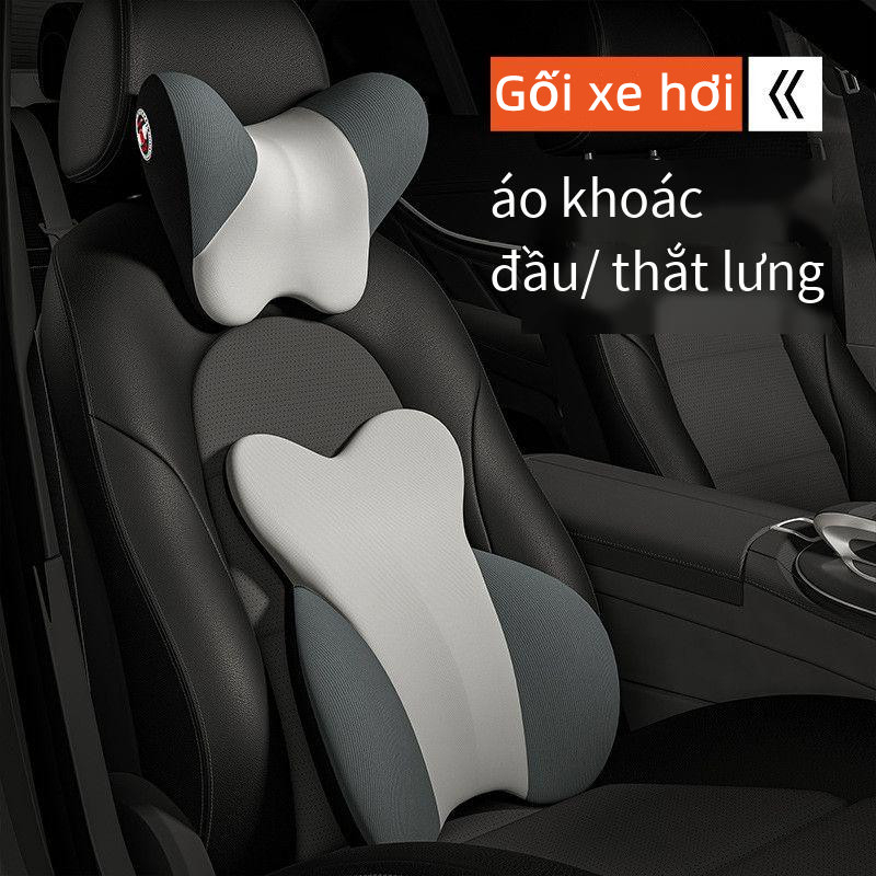 Tựa đầu ô tô Đệm thắt lưng Ô tô Gối tựa đầu ô tô Gối tựa ô tô Đệm mút cổ Gối tựa cổ thoải mái Thân thiện với làn da Gối kê cổ ô tô Đệm xe hơi Phụ kiện xe hơi