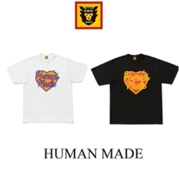 Áo Thun Tay Ngắn Dáng Rộng In Logo HUMAN MADE Love Thời Trang Cho Nam Và Nữ