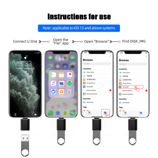 Ổ Đĩa Flash OTG USB Cho iPhone Và IOS