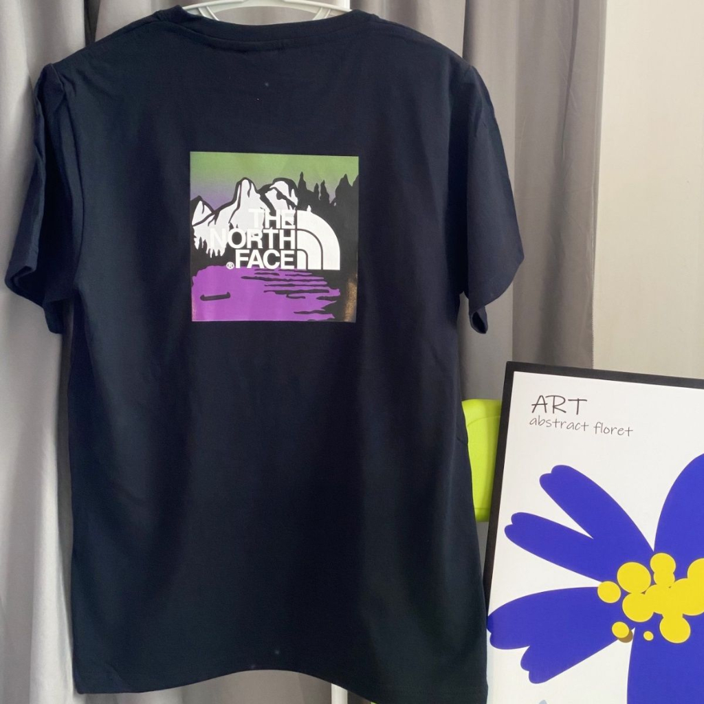 Áo Thun Tay Ngắn Cổ Tròn In Chữ The North Face Trẻ Trung Hợp Thời Trang Cho Nam