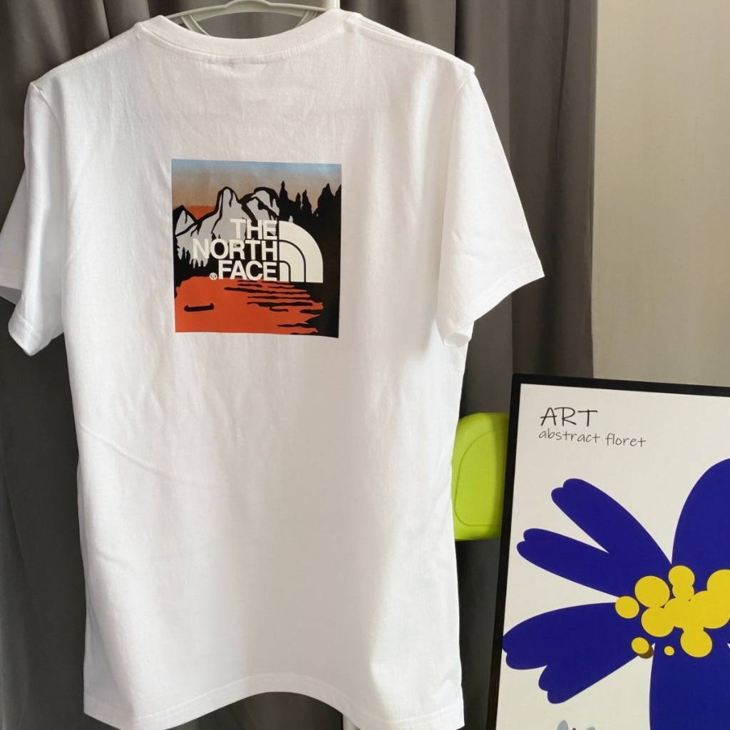 Áo Thun Tay Ngắn Cổ Tròn In Chữ The North Face Trẻ Trung Hợp Thời Trang Cho Nam
