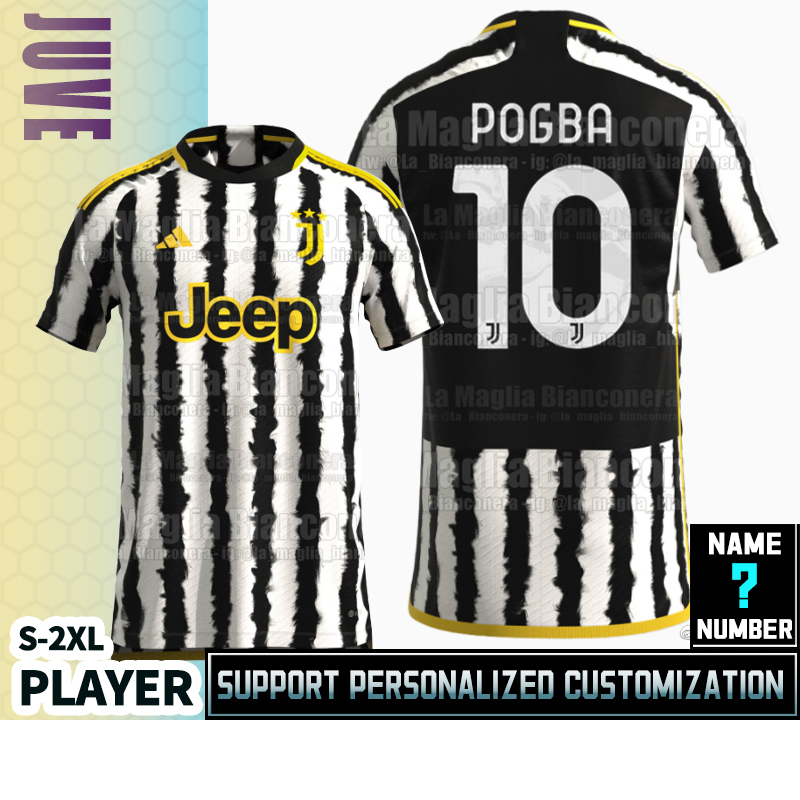 Áo Thun Bóng Đá Sân Nhà Juventus 23-24 Size S-2XL