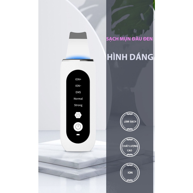 Máy Làm Sạch Lỗ Chân Lông Loại Bỏ Mụn Đầu Đen ion Âm Tẩy Tế Bào Chết EMS Làm Săn Chắc Da Mặt
