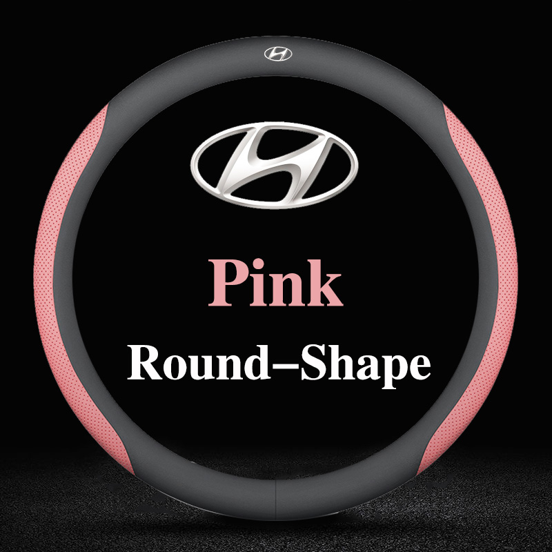 Vỏ Bọc Vô Lăng Xe Hơi Bằng Da 5 Màu Cho Hyundai Elantra Grand Starex SantaFe Sonata Tucson Accent ix25 ix35 i10