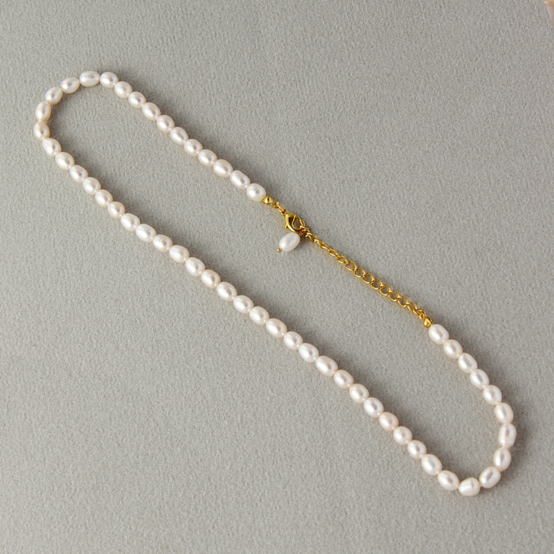 Vòng cổ Hạt Ngọc Trai Tự Nhiên 5-6mm