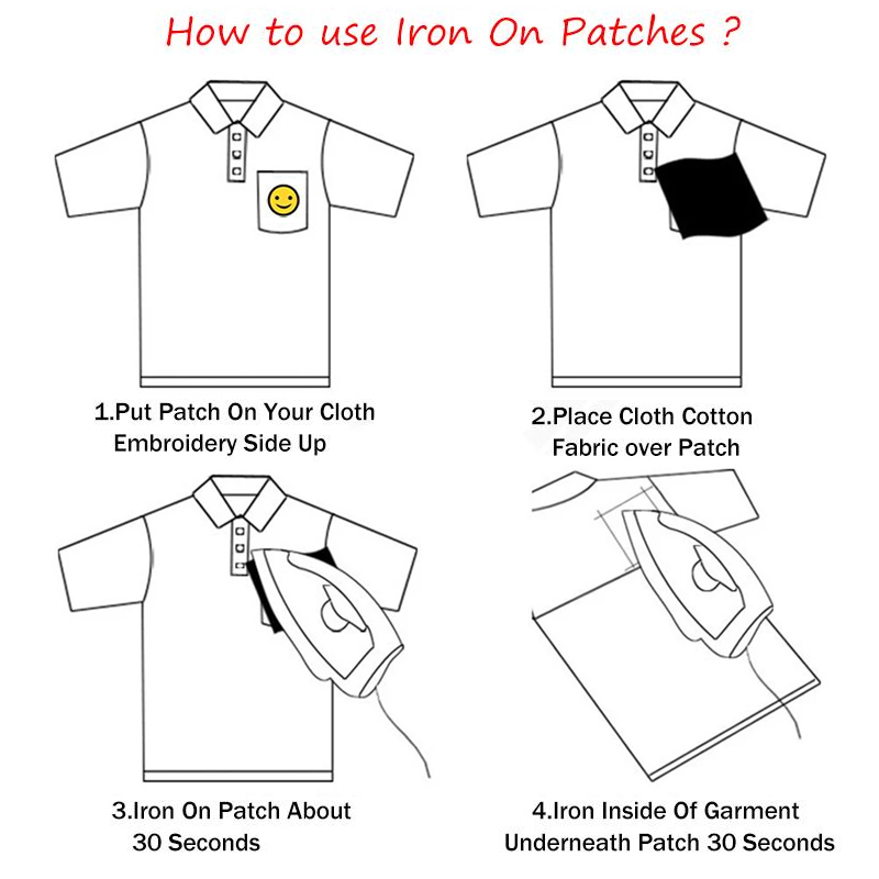 Miếng Vá Ủi Quần Áo Thêu Hình Đôi Môi Đỏ Diy