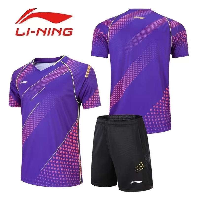 Li ning Bộ Đồ Thể Thao Đánh Cầu Lông Nhanh Khô Cho Bé Trai Và Bé Gái Tiểu Học