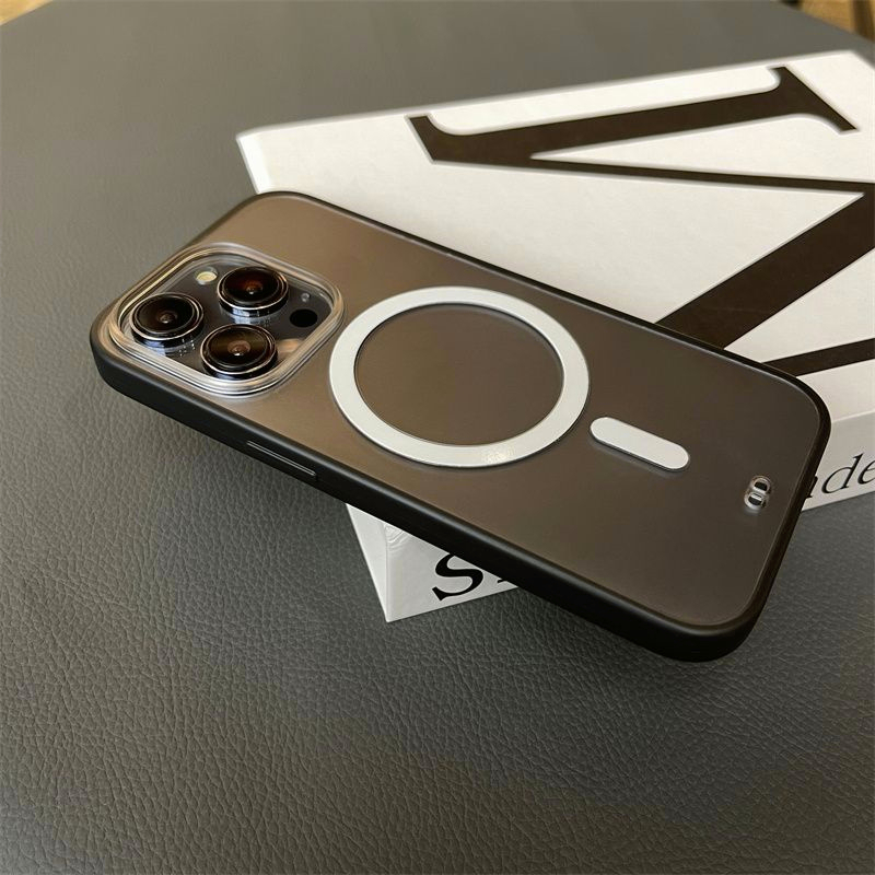 Ốp Điện Thoại Trong Suốt Hít Nam Châm Bề Mặt Nhám 2 Trong 1 Cho iphone 13 14 pro Max 14 Plus