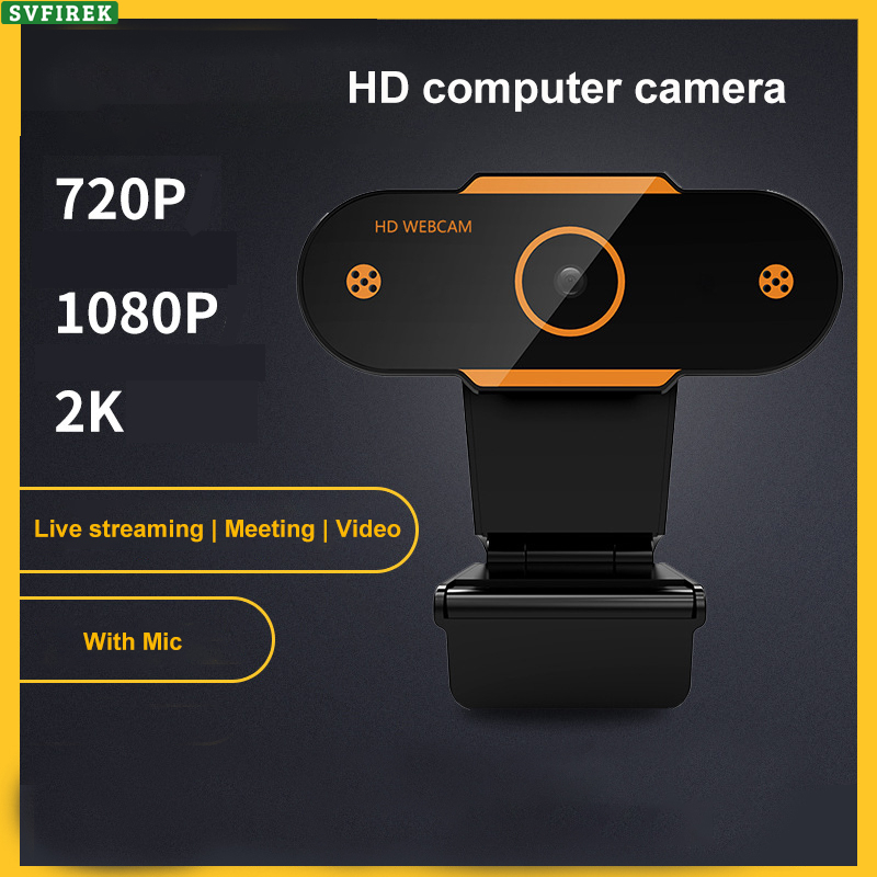 HD 1080P USB Webcam 2K PC Camera USB2.0 PC Web Camera Màn Hình Rộng Video Có Micro Cho Máy Tính PC L