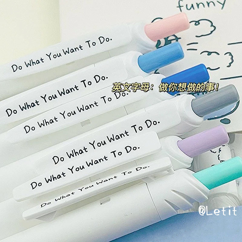 Bút Mực Đen Bút Gel Ngòi 0.5Mm In Hình Chú Cún Hoạt Hình Dễ Thương Cho Học Sinh