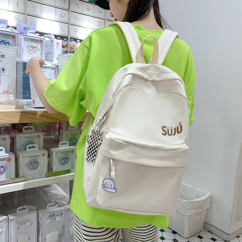 Balo đi học PRETTYZYS sức chứa lớn 14 inch thời trang Hàn Quốc 2023 trẻ trung cho nữ