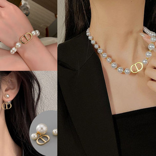 Bộ trang sức 3 món ngọc trai gồm vòng cổ + bông tai + vòng tay + đĩa cd