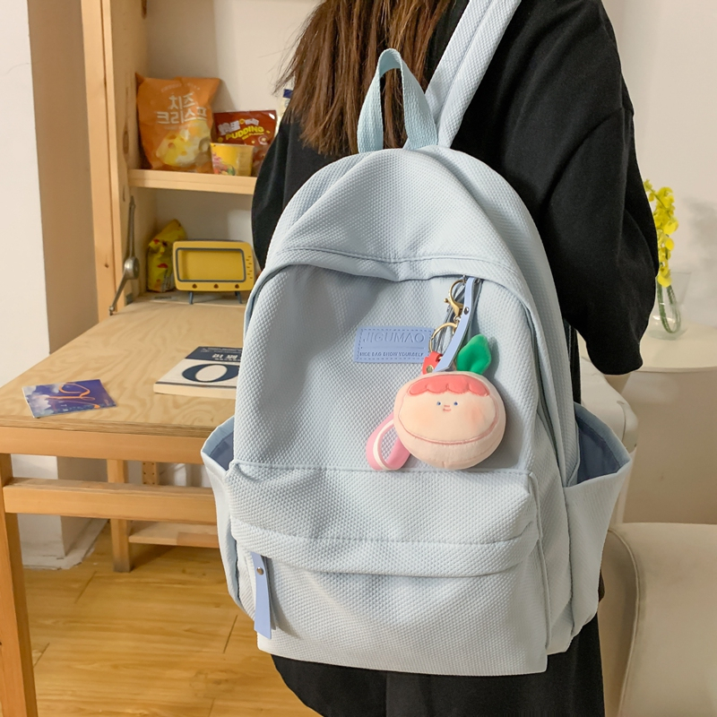 Balo đi học PRETTYZYS sức chứa lớn 14 inch thời trang Hàn Quốc 2023 trẻ trung cho nữ