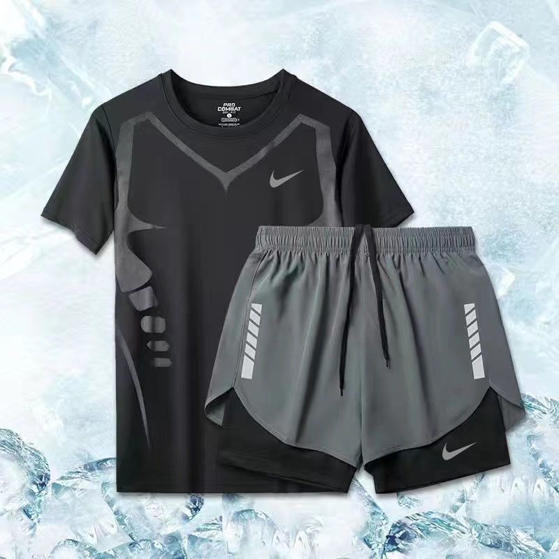 Bộ ÁO Thun + QuầN Short Bơi Nhanh Khô Cho Nam