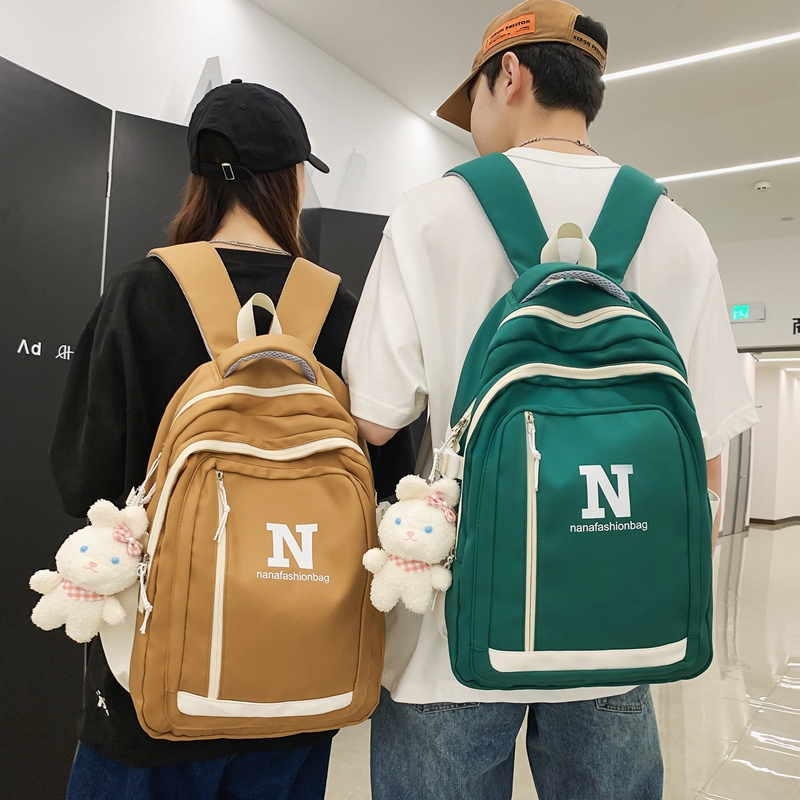 Balo PRETTYZYS 14 inch sức chứa lớn phong cách Hàn Quốc 2023 cho sinh viên