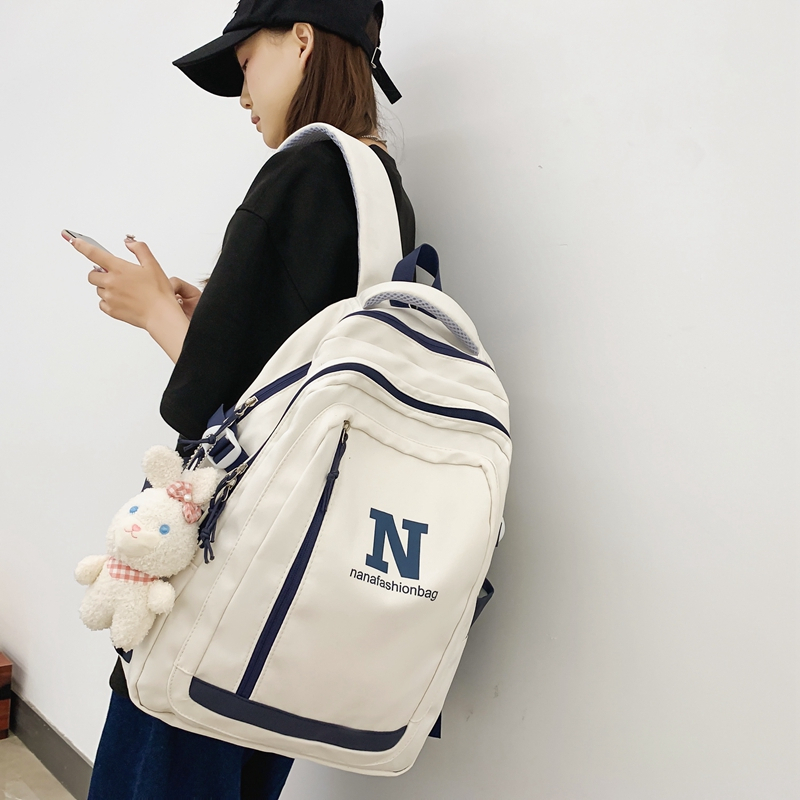 Balo PRETTYZYS 14 inch sức chứa lớn phong cách Hàn Quốc 2023 cho sinh viên