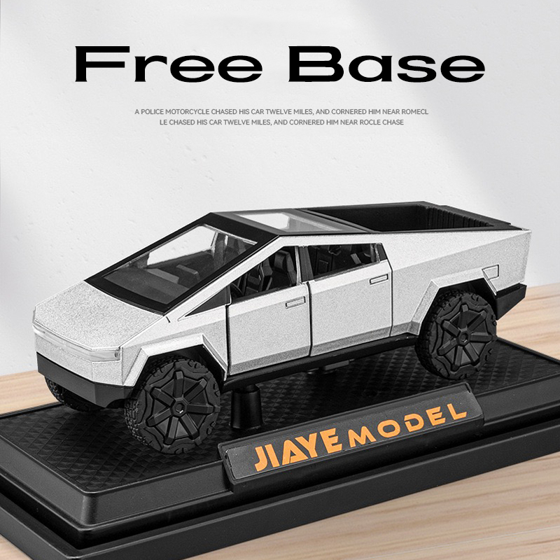 Mô Hình Xe Tải Tesla Bằng Hợp Kim Có Đèn Và Âm Thanh Tỉ Lệ 1: 36