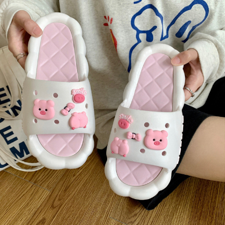 Dép Đế Dày Chống Trượt Họa Tiết Hoạt Hình Dễ Thương Cho Nữ