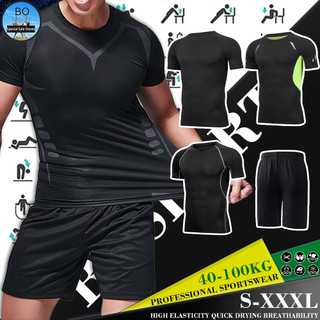 Áo Thun Thể Thao Ngắn Tay Ôm Dáng Size 40-100KG