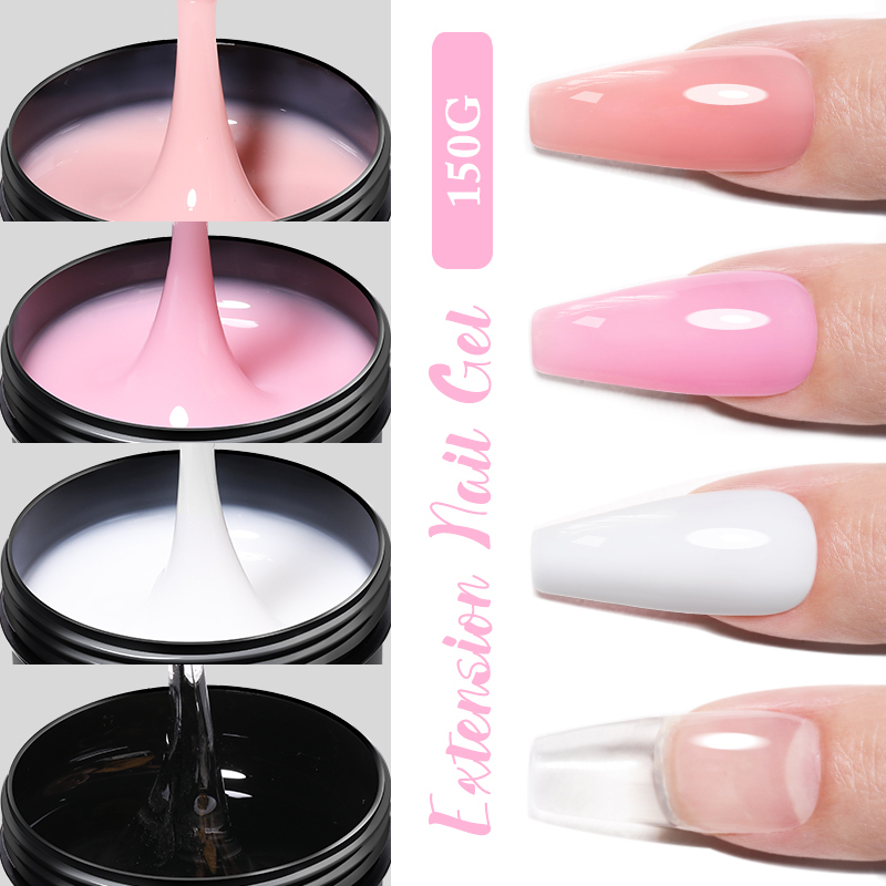 UR SUGAR Bộ 2 Hộp Gel Nối Dài Móng Tay 150g Màu Trắng Nude Kiểu Pháp Chuyên Dụng