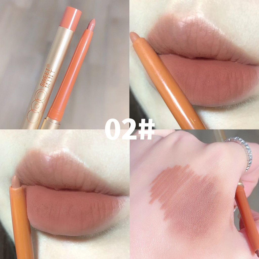 Chì Kẻ viền Môi SWEET MINT 5 Màu Không Thấm Nước, Chống Mồ Hôi, Matte Multi-Color Correcting Lip Pencil Mỹ Phẩm Làm Căng Mọng